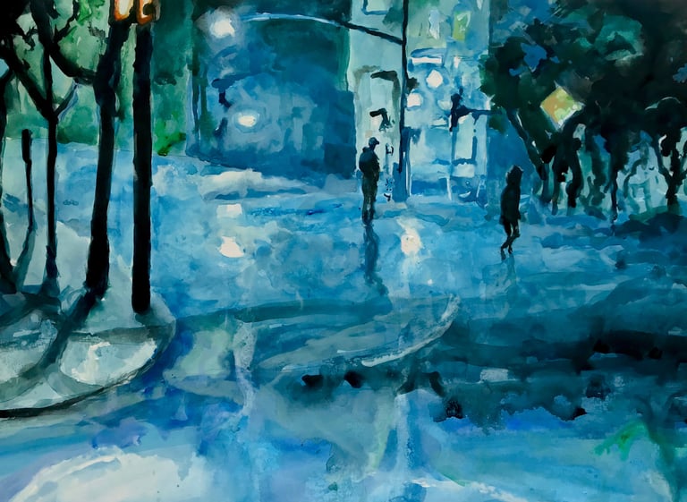 Out in the Drizzle by Wojnowski