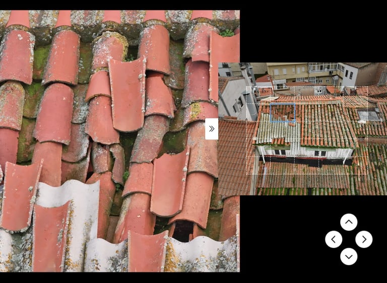 inspección de cubiertas con drones