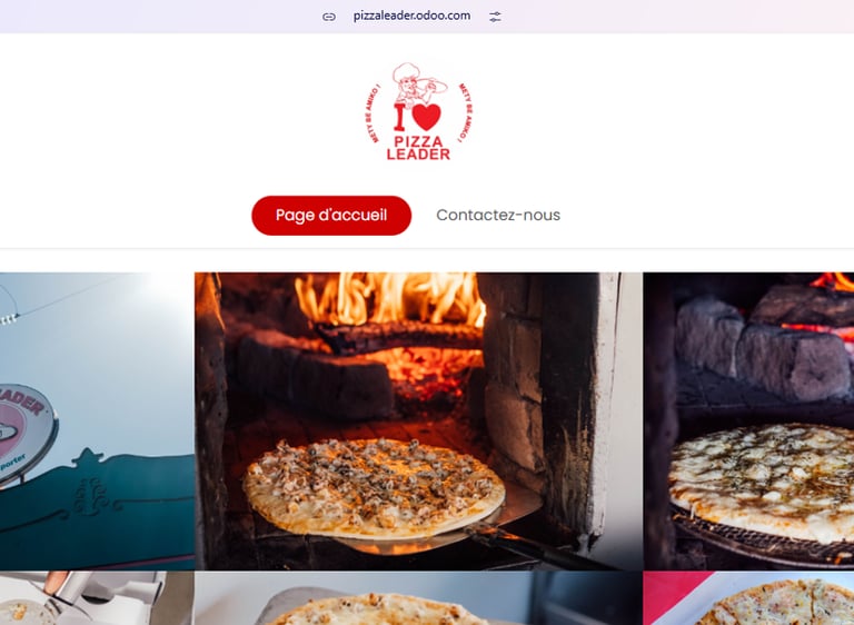 Site web : Pizza Leader
