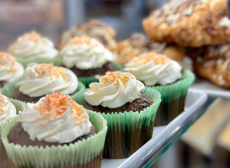 Glutenfritt gulrot muffin fra vårt bakeri i Oslo
