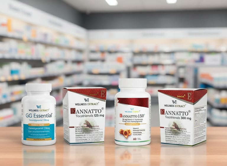 Discover the natural synergy of Annatto Tocotrienol + GG, protecting your cells where it matters mos