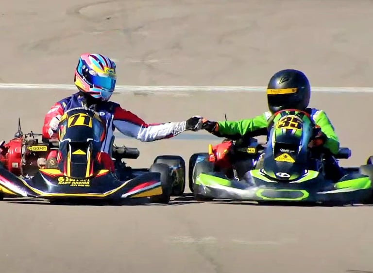 Hugo Hernández piloto de karting en Uruguay. Patrocinadores Campeonato Nacional