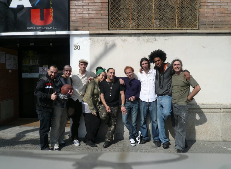 En un ensayo de "Ojos de Brujo" con Duquende