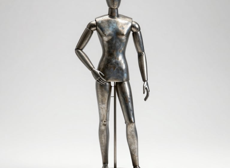 A delicate porcelain dancer figure in mid-pose, glowing softly under warm lighting.