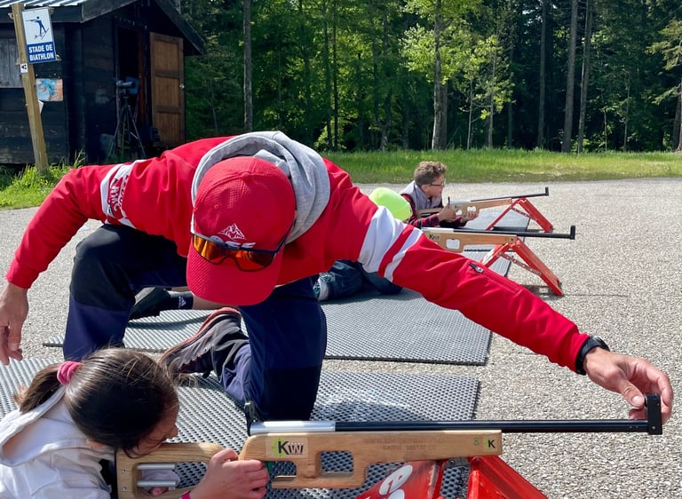 découverte du biathlon laser pour les enfants