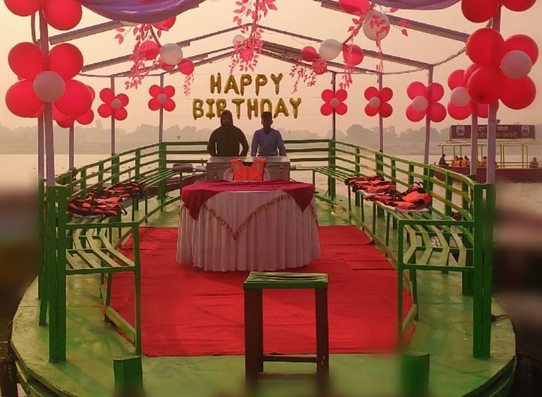 Surprise Decorated Event Boat Booking for Birthday/Marriage Anniversary and Other Special Occasion