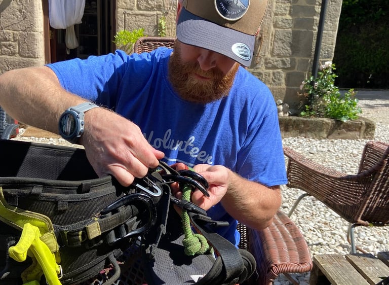 LOLER examination Joel checking harness