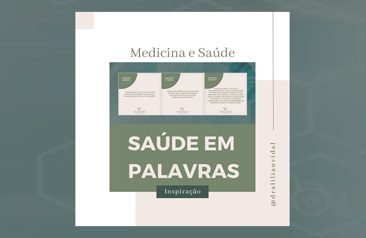 Uma imagem de capa do tópico intitulado saúde em palavras