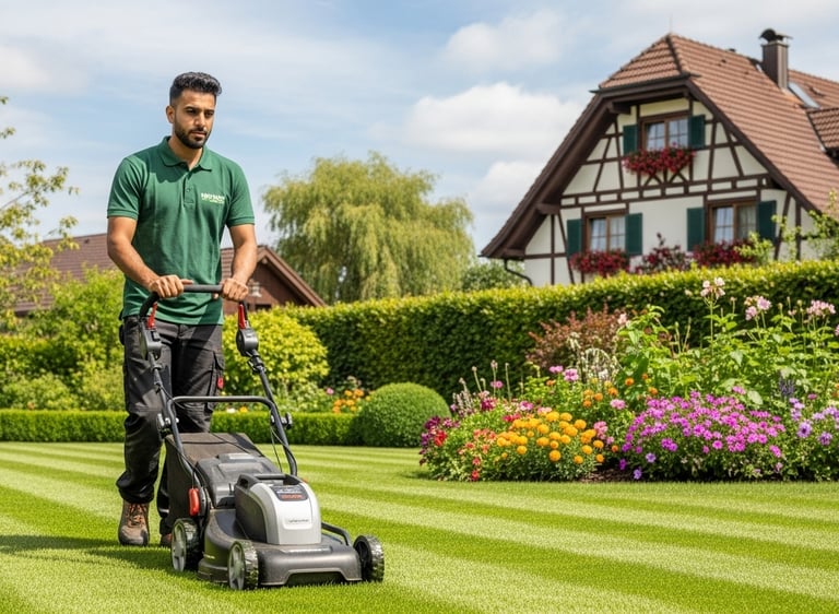 Gartenpflege in Eschenbach – Rasenpflege, Heckenschnitt und saubere Grünflächen.
