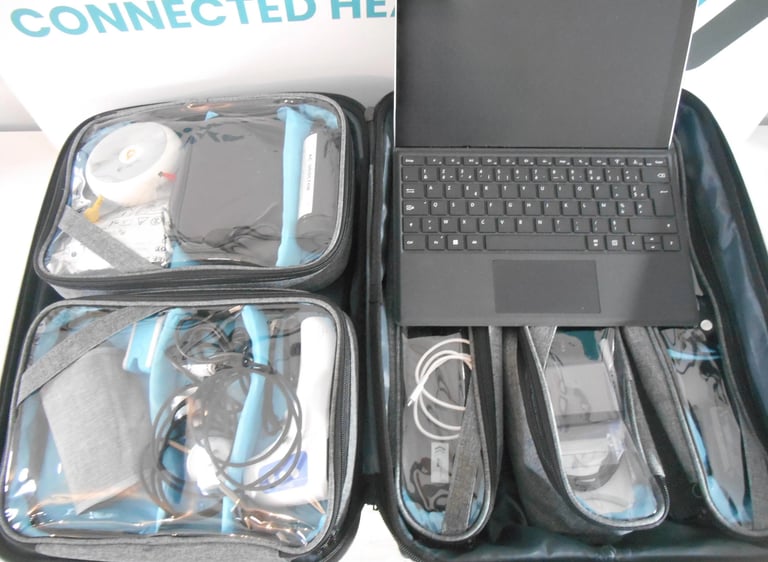 Mallette de téléconsultation assistée, téléconsultation, matériel médical connecté