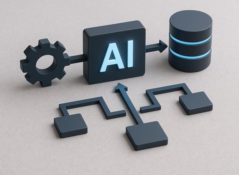 AI integration concept for efficient system connectivity
