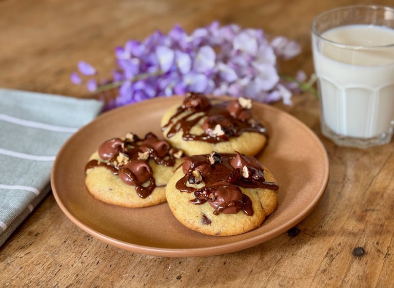 Cookies doule chocolat pecan