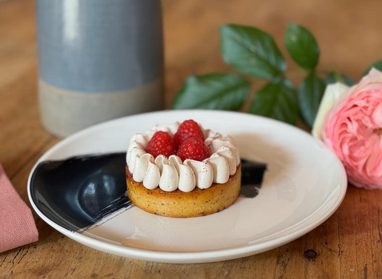 Tarte hibiscus framboise