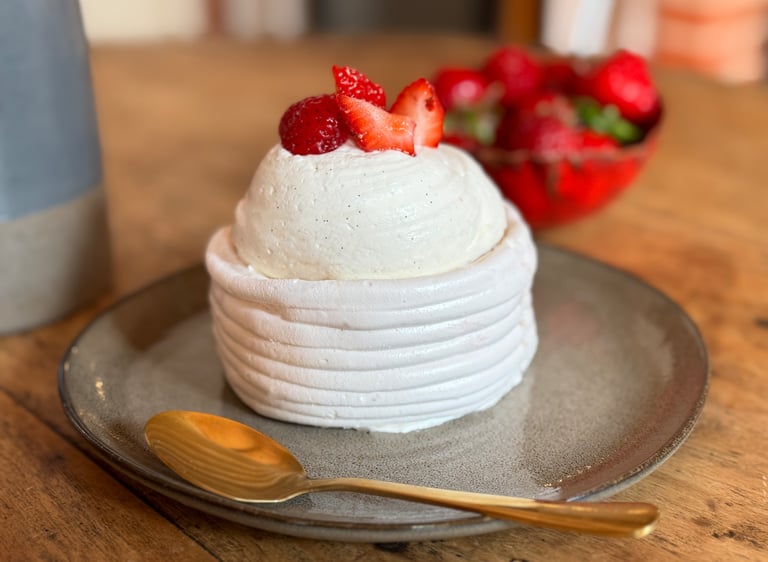 Pavlova aux fraises