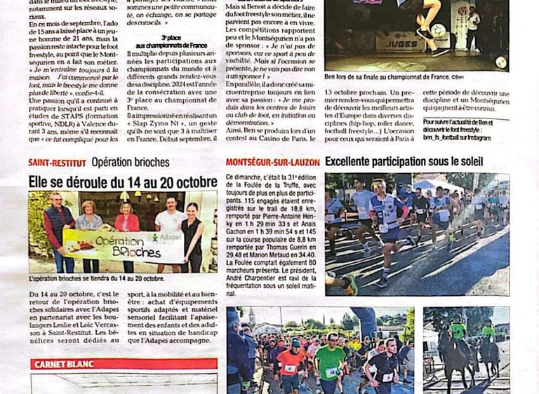 apparition en presse la tribune ben