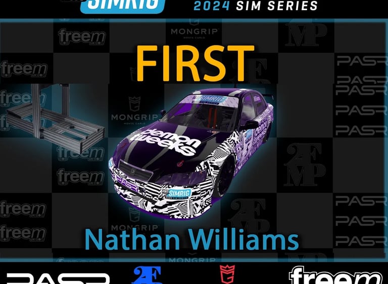 Multi series sim racing champion since 2023. Most successful driver in PASR sim racing series.
