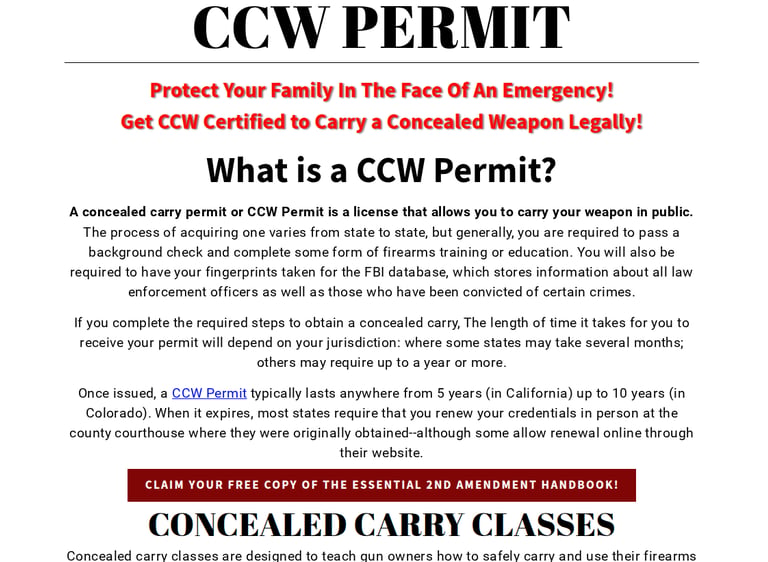 Sarasota concealed carry classes