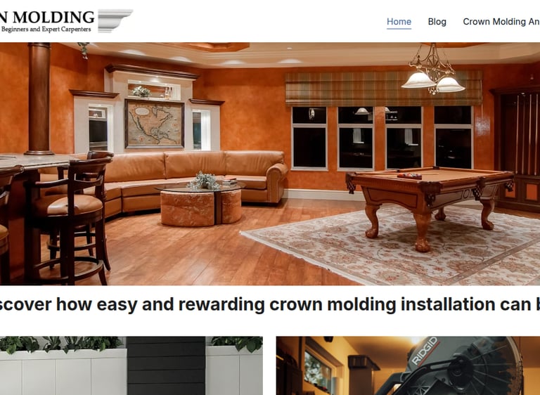 Crown molding instructional website based in Sarasota