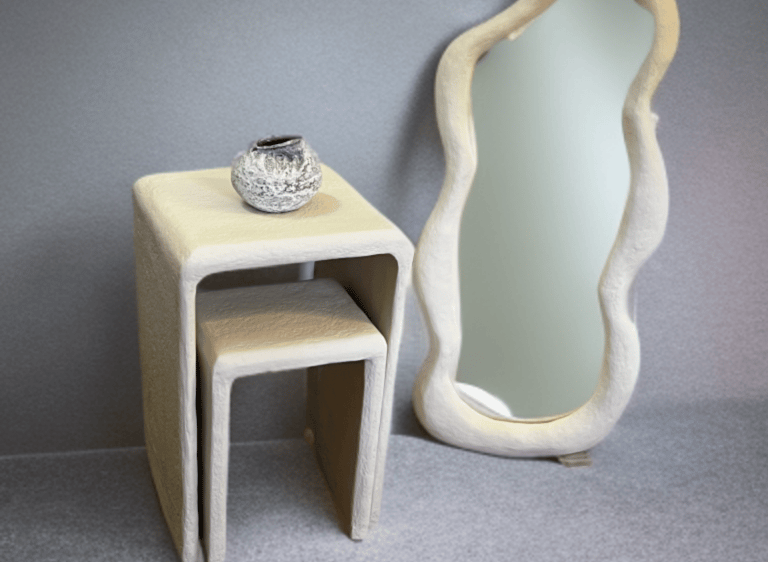 Wabi Sabi Paper Mache Interior Desin