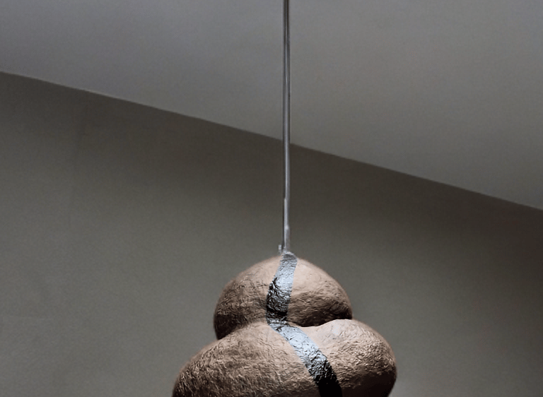 Wabi Sabi Paper Mache pendant light