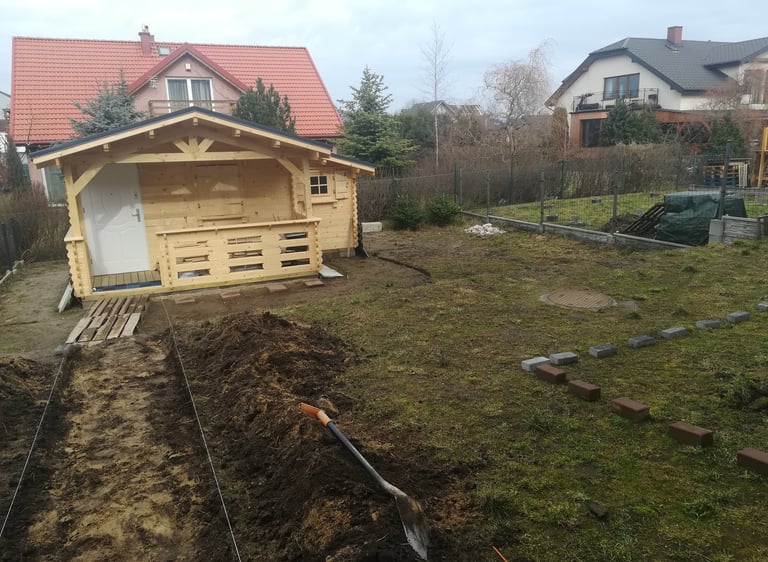 Zdjęcie przed wykonaniem renowacji ogrodu.