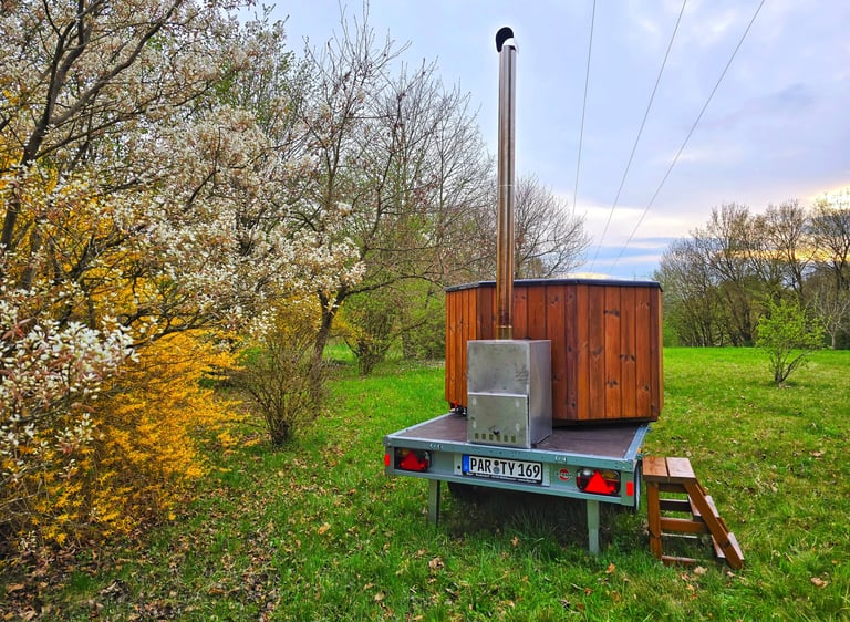 GaudiZuber auf dem Hänger betrieben
