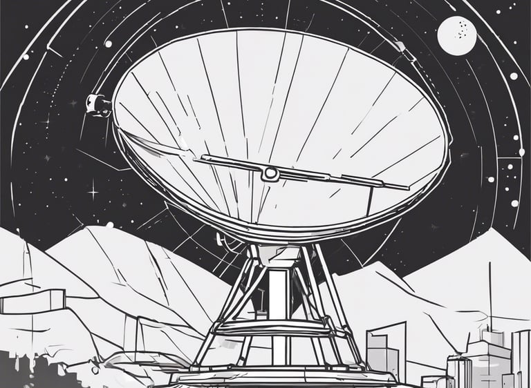 gray satellite disc on field