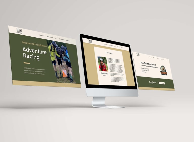 180 adventure website redesign for adventure racing