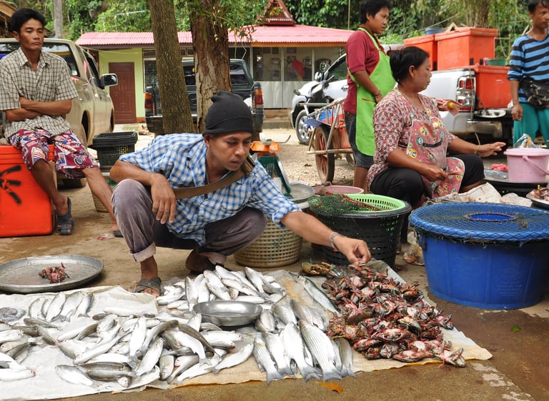 marché du Wat Tham SIng