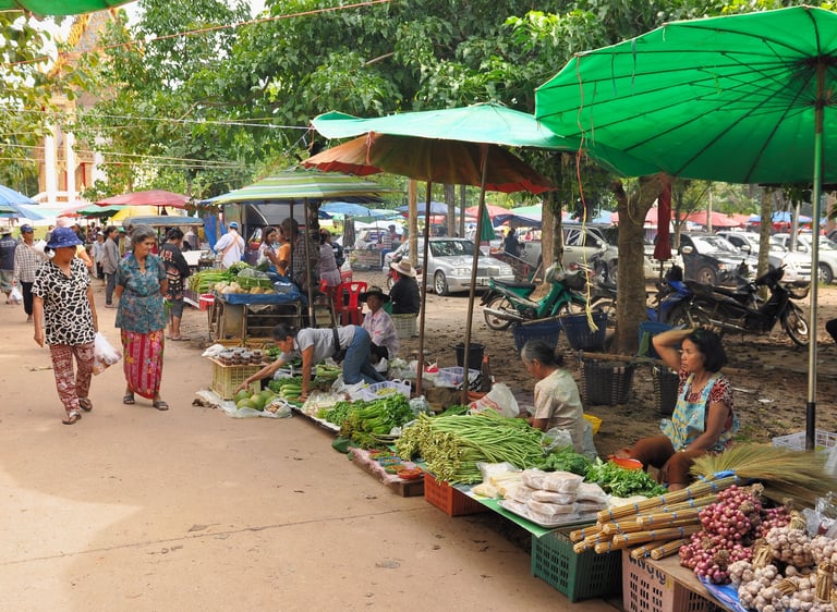 marché du Wat Tham SIng
