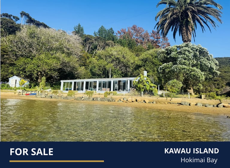Stunning waterfront property with 37.8 hectares on Kawau Island for sale