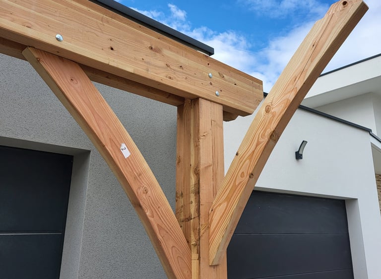 Liens courbes avec assemblage tenons  mortaises