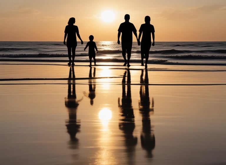Elegant office setting with legal documents, a golden pen, and a navy blue leather briefcase