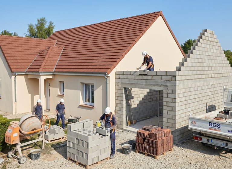 construction d'un garage