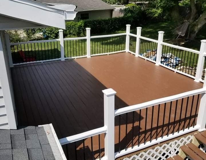 AG's General Contractor finished outdoor deck project