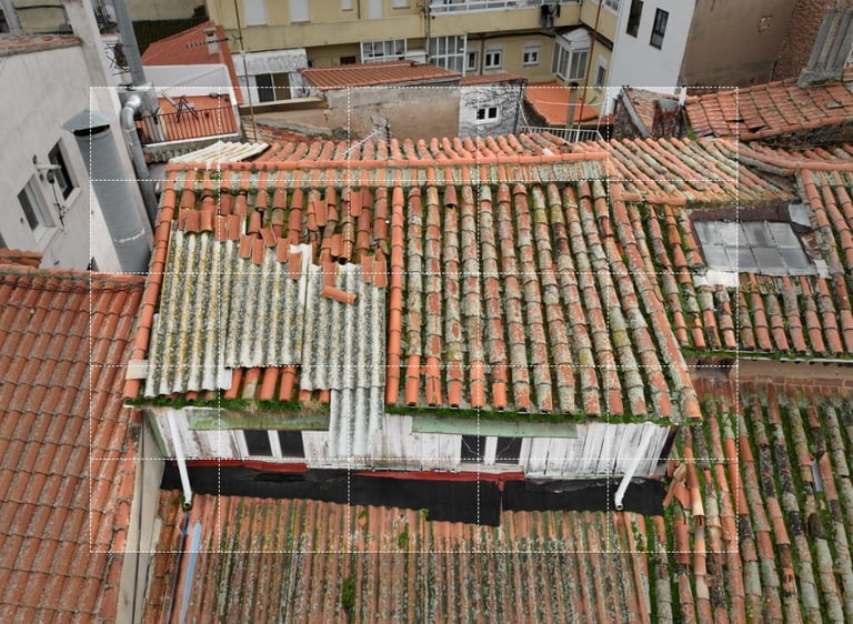 inspección de cubiertas y fachadas con dron