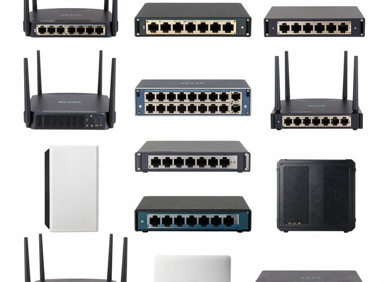 Technician installing fiber optic cables in a modern office building.