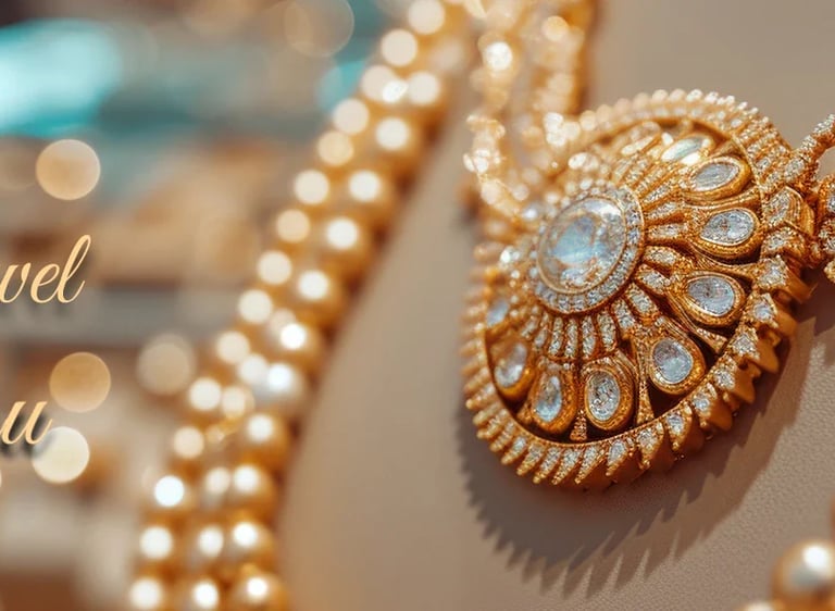 City Girl 24ct Gold Plated Handcrafted Bridal Copper Necklace