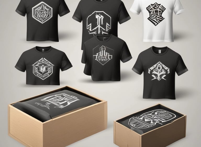 A vibrant workspace showing sketches and colorful packaging prototypes spread out on a wooden table.