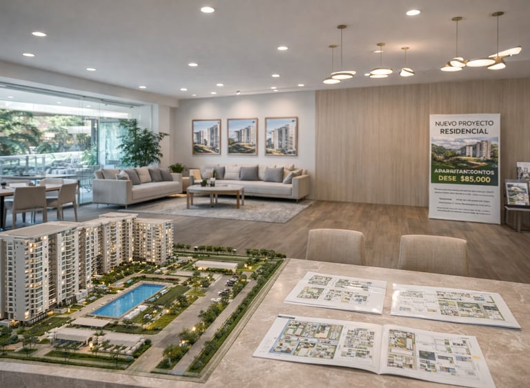 volanteo en guatemala, salas de ventas, proyectos inmobiliarios