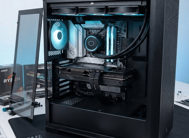 Computador em reparação na MKBuilds