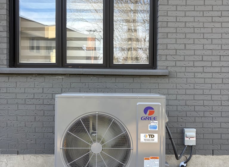 Installation de thermopompe à Laval par TD Climatisation Chauffage