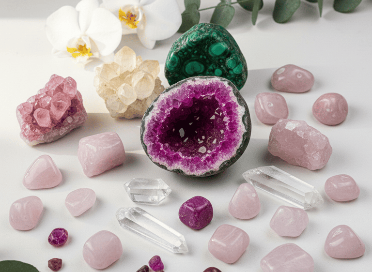 piedras rosas cuarzos 