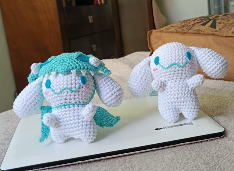 Cinnamon roll de crochet