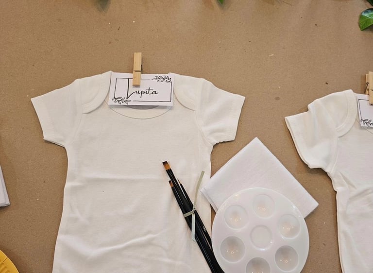 Baby shower peinture sur body pour bébé