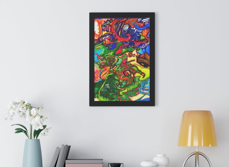 Personalized intuitive Reiki art color pens soul path portrait