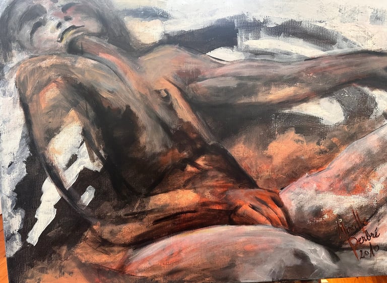 Man, live model preliminary work 2010
