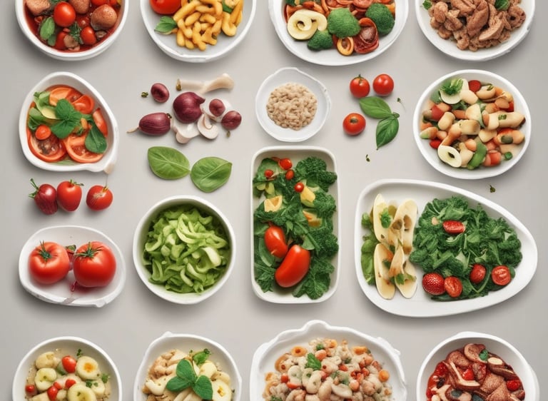 The side of a white vehicle displays the meal service logo 'MEALPRO' with the tagline 'For the Athlete in You'. Next to the text is a graphic combining a lightbulb and a fork.