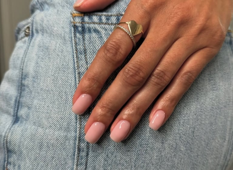 Klientės ombre nagai paruošti gimtadieniui