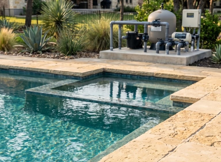 New pool owner learning pool care basics in Round Rock TX